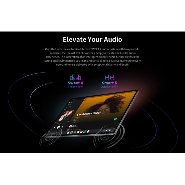 TECLAST tablet T50 Plus 2025, 11", 8/256GB, 4G, Android 15, 8000mAh, γκρι TECLAST tablet T50 Plus 2025, 11", 8/256GB, 4G, Android 15, 8000mAh, γκρι