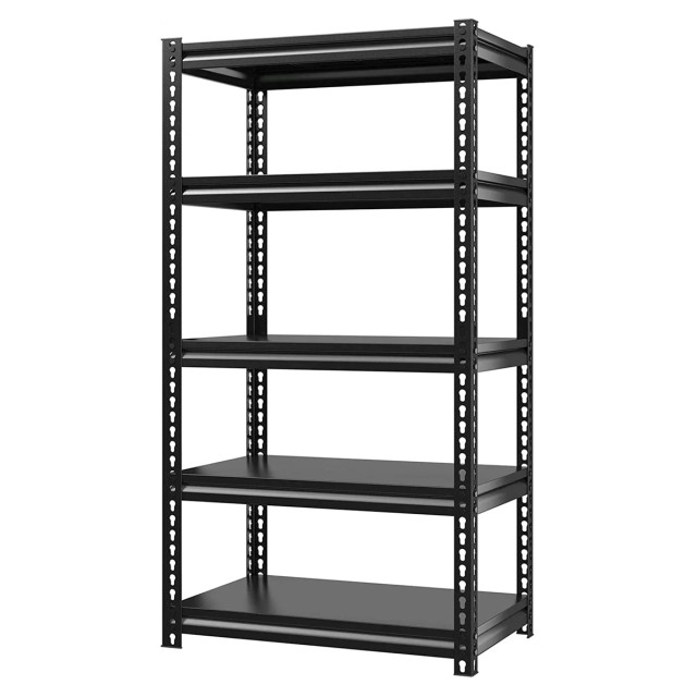 HOME USE μεταλλική ραφιέρα HUH-0248 με 5 ράφια, 90x40x183cm, μαύρη HOME USE μεταλλική ραφιέρα HUH-0248 με 5 ράφια, 90x40x183cm, μαύρη