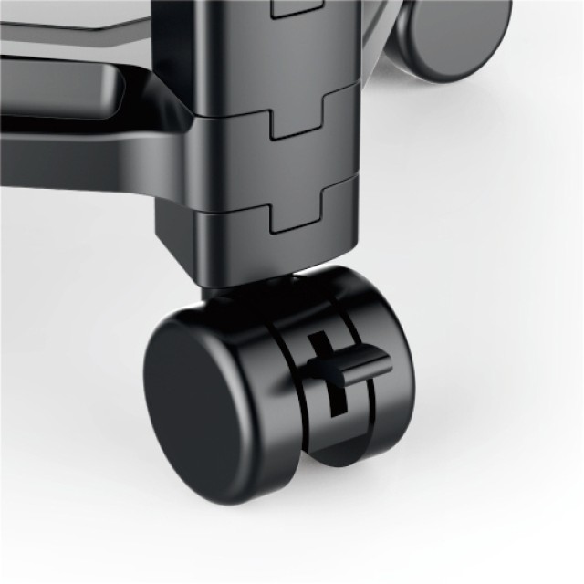 BRATECK ραφιέρα δαπέδου AMS-5L με ροδάκια, 3 ράφια, 50x33x63.5cm, έως 10kg, μαύρη BRATECK ραφιέρα δαπέδου AMS-5L με ροδάκια, 3 ράφια, 50x33x63.5cm, έως 10kg, μαύρη