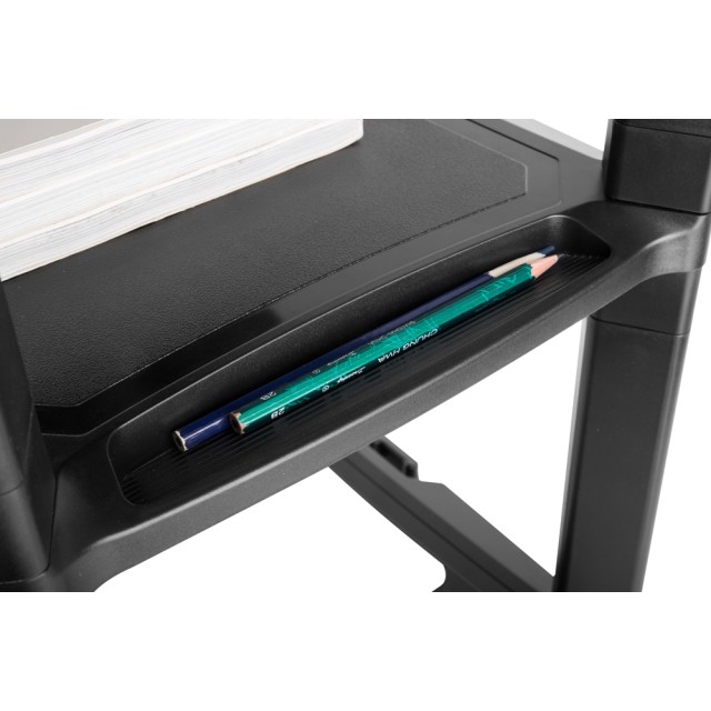 BRATECK ραφιέρα δαπέδου AMS-5L με ροδάκια, 3 ράφια, 50x33x63.5cm, έως 10kg, μαύρη BRATECK ραφιέρα δαπέδου AMS-5L με ροδάκια, 3 ράφια, 50x33x63.5cm, έως 10kg, μαύρη