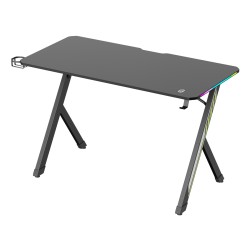POWERTECH gaming γραφείο PT-1498 με RGB φωτισμό, 120x60x75cm, μαύρο