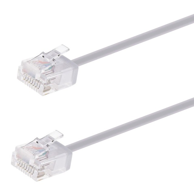 POWERTECH καλώδιο δικτύου CAB-N445, Cat 6A U/UTP, ultra slim, copper, 500MHz, 10m, γκρι
