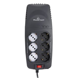 POWERTECH σταθεροποιητής ρεύματος PT-1496, 2000VA/1000W, 6x schuko