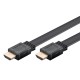 GOOBAY καλώδιο HDMI 77133 με Ethernet, flat, 8K/60Hz, 48 Gbps, 1m, μαύρο