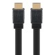GOOBAY καλώδιο HDMI 77133 με Ethernet, flat, 8K/60Hz, 48 Gbps, 1m, μαύρο