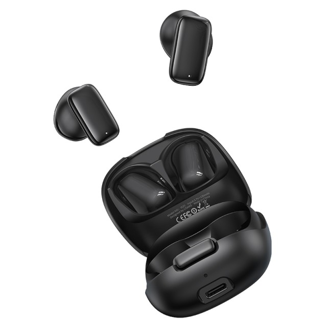 USAMS earphones με θήκη φόρτισης ID25, TWS, Φ13mm, 30/230mAh, μαύρα USAMS earphones με θήκη φόρτισης ID25, TWS, Φ13mm, 30/230mAh, μαύρα