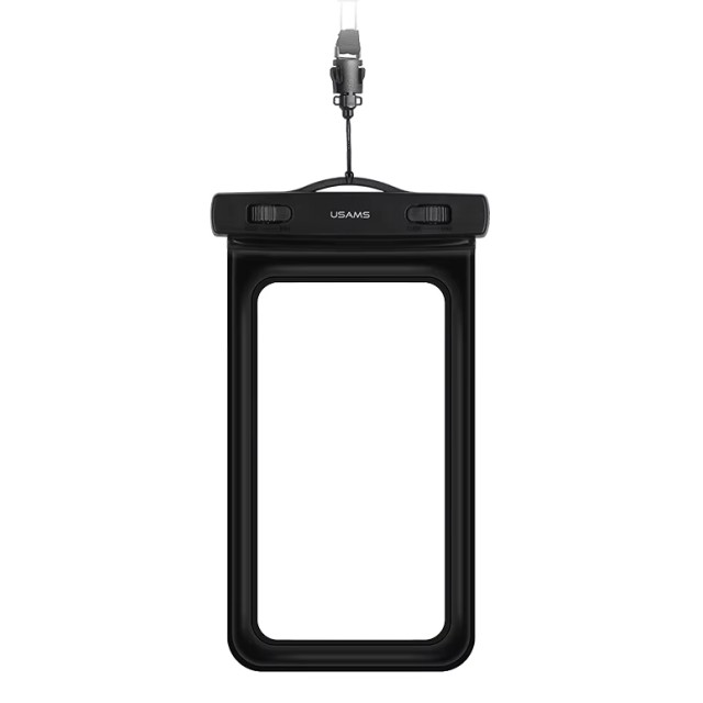 USAMS αδιάβροχη θήκη smartphone US-YD011, έως 7", IPX8, μαύρη USAMS αδιάβροχη θήκη smartphone US-YD011, έως 7", IPX8, μαύρη