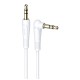 KAKUSIGA καλώδιο ήχου 3.5mm KSC-521, AUX, 90°, HiFi 1m, λευκό