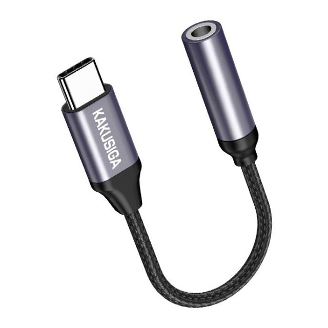 KAKUSIGA αντάπτορας USB-C σε 3.5mm KSC-428, γκρι