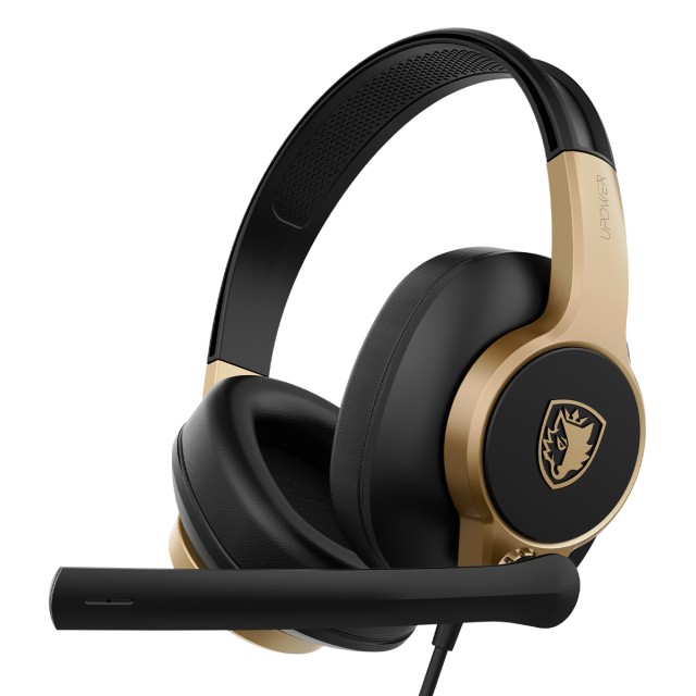 SADES gaming headset UPOWER, 3.5mm σύνδεση, 40mm, μαύρο/χρυσό SADES gaming headset UPOWER, 3.5mm σύνδεση, 40mm, μαύρο/χρυσό