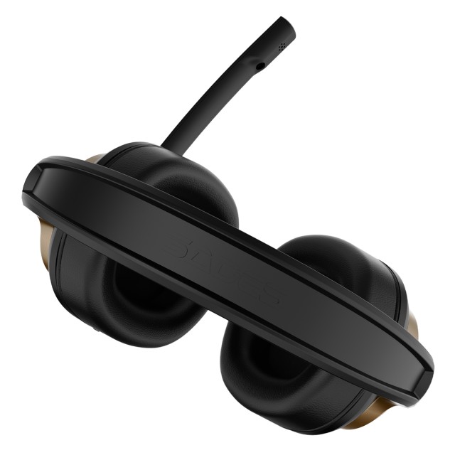 SADES gaming headset UPOWER, 3.5mm σύνδεση, 40mm, μαύρο/χρυσό SADES gaming headset UPOWER, 3.5mm σύνδεση, 40mm, μαύρο/χρυσό