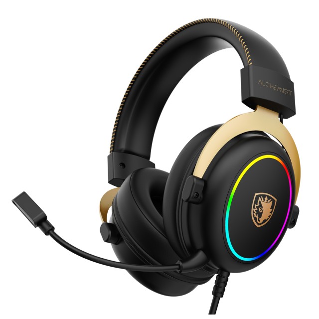 SADES gaming headset Alchemist, USB σύνδεση, 50mm, V7.1 surround, ENC, RGB, multi-platform, μαύρο SADES gaming headset Alchemist, USB σύνδεση, 50mm, V7.1 surround, ENC, RGB, multi-platform, μαύρο