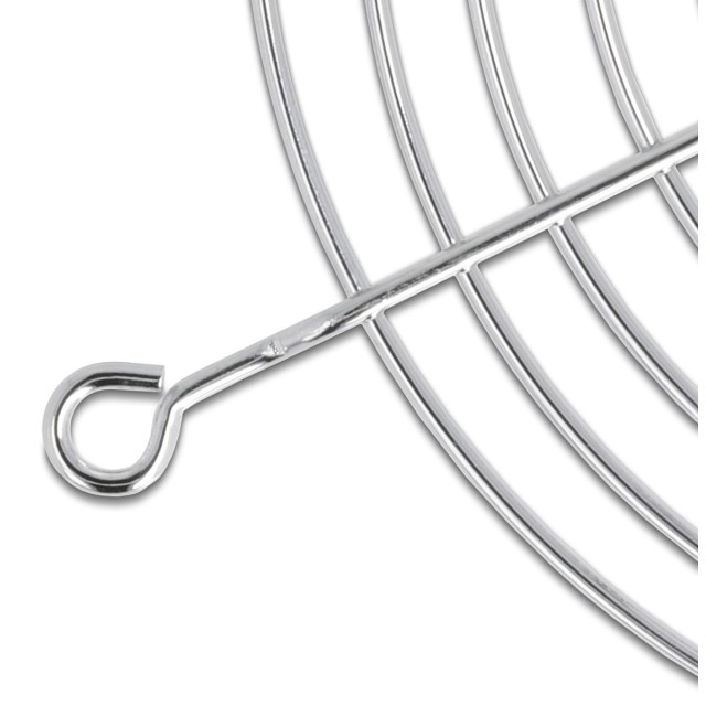 DELOCK σχάρα για 120mm ανεμιστήρα 67308, μεταλλική, ασημί