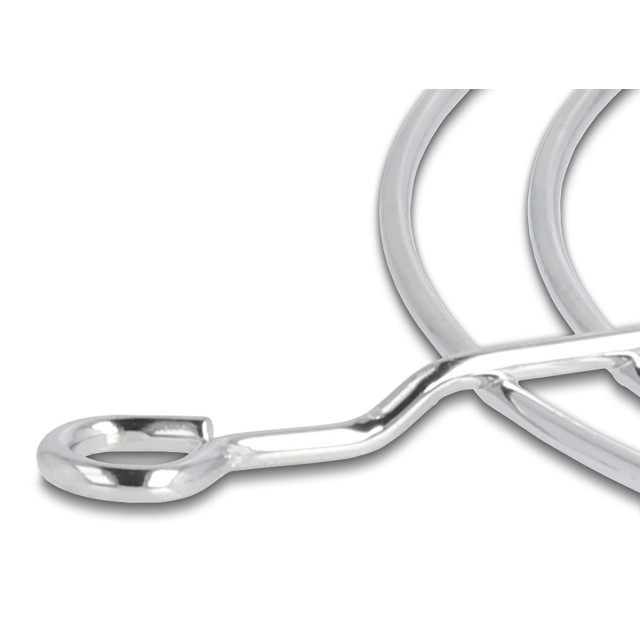 DELOCK σχάρα για 120mm ανεμιστήρα 67308, μεταλλική, ασημί