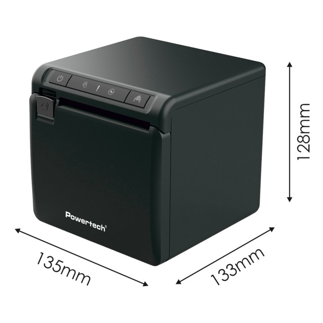 POWERTECH θερμικός εκτυπωτής αποδείξεων PT-1507, USB/Ethernet/Serial, μαύρος POWERTECH θερμικός εκτυπωτής αποδείξεων PT-1507, USB/Ethernet/Serial, μαύρος