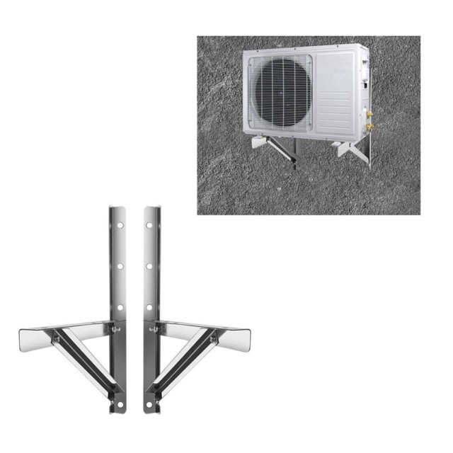 HOME USE επιτοίχια βάση κλιματιστικού HUH-0250, 410x490mm, ανοξείδωτη, έως 180kg HOME USE επιτοίχια βάση κλιματιστικού HUH-0250, 410x490mm, ανοξείδωτη, έως 180kg