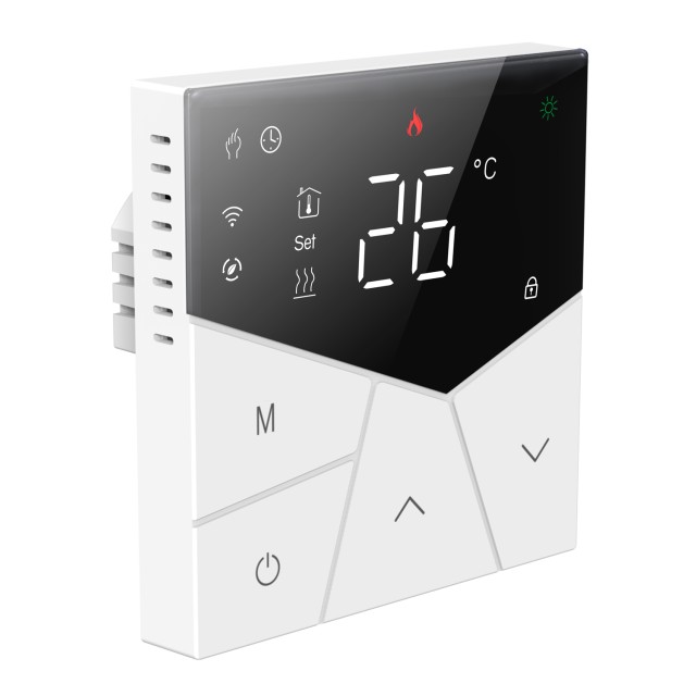 Smart θερμοστάτης αερίου BHT-15GCLW, WiFi, χωνευτός, μαύρος Smart θερμοστάτης αερίου BHT-15GCLW, WiFi, χωνευτός, μαύρος