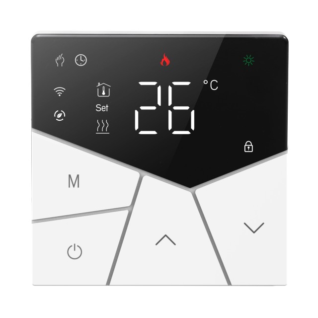 Smart θερμοστάτης αερίου BHT-15GCLW, WiFi, χωνευτός, μαύρος Smart θερμοστάτης αερίου BHT-15GCLW, WiFi, χωνευτός, μαύρος