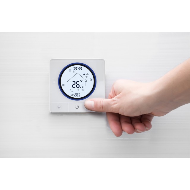 Smart θερμοστάτης αερίου BHT-800WM-GCLW, WiFi, επιτοίχιος, λευκός Smart θερμοστάτης αερίου BHT-800WM-GCLW, WiFi, επιτοίχιος, λευκός