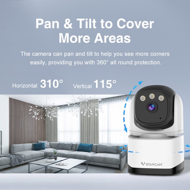 VSTARCAM smart κάμερα CS995, 3MP, WiFi, PTZ, SD VSTARCAM smart κάμερα CS995, 3MP, WiFi, PTZ, SD