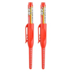 Ανεξίτηλος μαρκαδόρος σημαδέματος TOOL-0100 με μακριά μύτη, 45mm, κόκκινος, 2τμχ