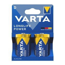 VARTA αλκαλικές μπαταρίες Longlife Power, D/LR20, 1.5V, 2τμχ VARTA αλκαλικές μπαταρίες Longlife Power, D/LR20, 1.5V, 2τμχ