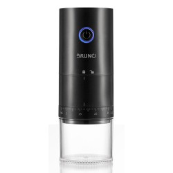 BRUNO BRN-0256 Ηλεκτρικός Μύλος Καφέ επαναφορτιζόμενος με 39 επίπεδα άλεσης, μαύρος