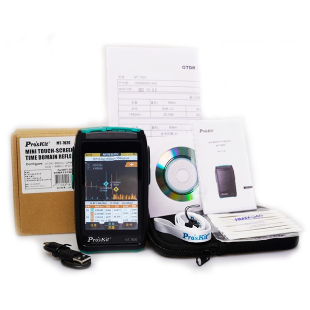 PROSKIT mini OTDR tester καλωδίων οπτικής ίνας MT-7620 με οθόνη αφής
