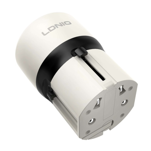 LDNIO φορτιστής τοίχου Q2319 με καλώδιο USB-C, EU/UK/US/AU βύσμα, USB/USB-C, 30W, γκρι