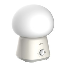 LDNIO LED φωτιστικό νυκτός Y4, RGB, ρυθμιζόμενο, επαναφορτιζόμενο, λευκό