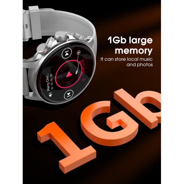 LDNIO smartwatch SW01, heart rate, 1.58" AMOLED, lP68, μαύρο