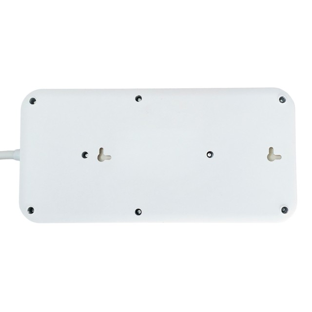 POWERTECH πολύπριζο ασφαλείας PT-1534, 8 θέσεων, 16A, 1.5m, λευκό