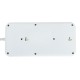 POWERTECH πολύπριζο ασφαλείας PT-1534, 8 θέσεων, 16A, 1.5m, λευκό