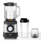 BRUNO Μπλέντερ 3 σε 1 προηγμένων λειτουργιών, BRN-0254, 1500W, 1.8L γυάλινη κανάτα, 6 λεπίδες, inox-μαύρο