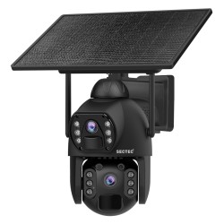 SECTEC smart ηλιακή κάμερα ST-536-6MAOV-4G-EU, dual lens, 3MP, 4G, SD, PTZ, IP66