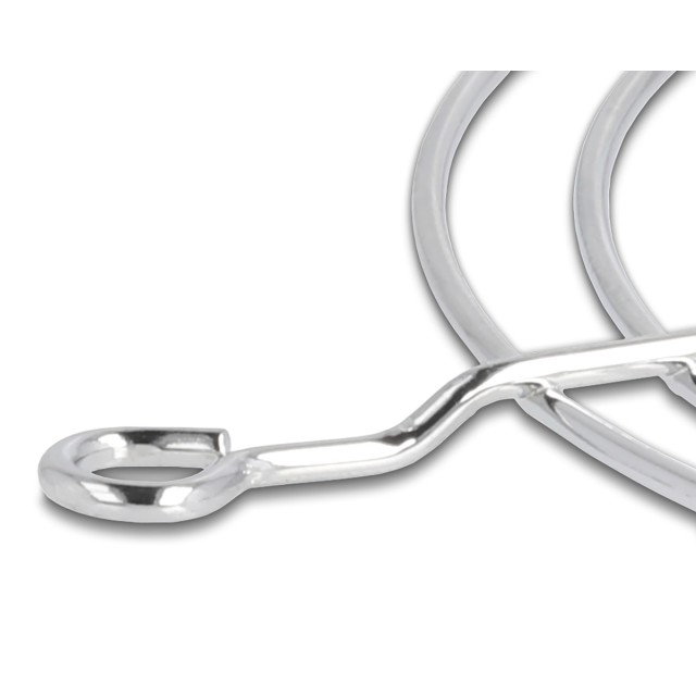 DELOCK σχάρα για 60mm ανεμιστήρα 67305, μεταλλική, ασημί