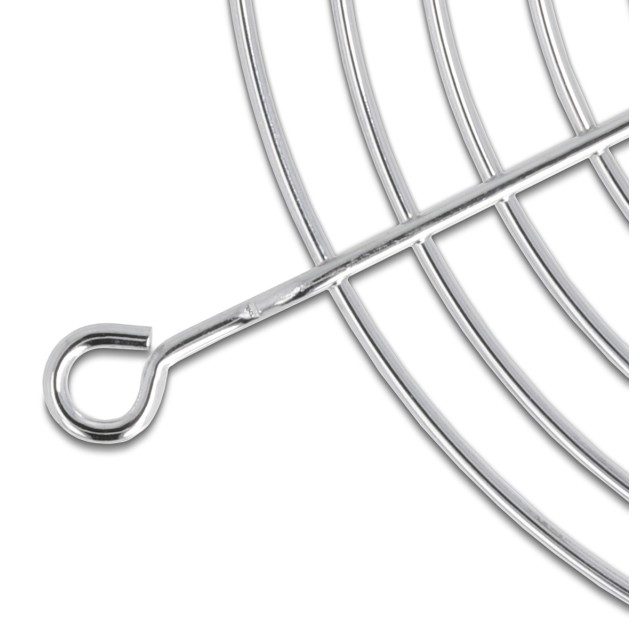 DELOCK σχάρα για 92mm ανεμιστήρα 67307, μεταλλική, ασημί