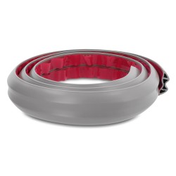 DELOCK κανάλι καλωδίων 20767 με αυτοκόλλητο, εύκαμπτο PVC, 50x14mm, 2m, γκρι