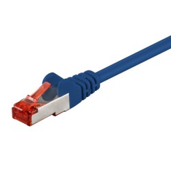 GOOBAY καλώδιο δικτύου 68266, CAT 6 S/FTP, copper, 250MHz, 0.5m, μπλε