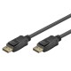 GOOBAY καλώδιο DisplayPort 74777, VESA Certified, 8K/60Hz, 32.4 Gbps, 1m, μαύρο