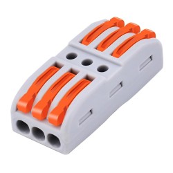 POWERTECH κλέμα σύνδεσης καλωδίων TOOL-0104, 3pin προς 3pin, 10τμχ