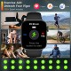 INTIME smartwatch A10 Pro με 2x λουράκια, heart rate, 2.04" AMOLED, IP65, μαύρο