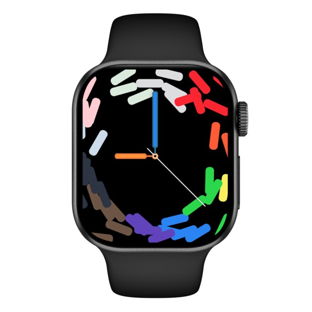 INTIME smartwatch A10 Pro με 2x λουράκια, heart rate, 2.04" AMOLED, IP65, μαύρο