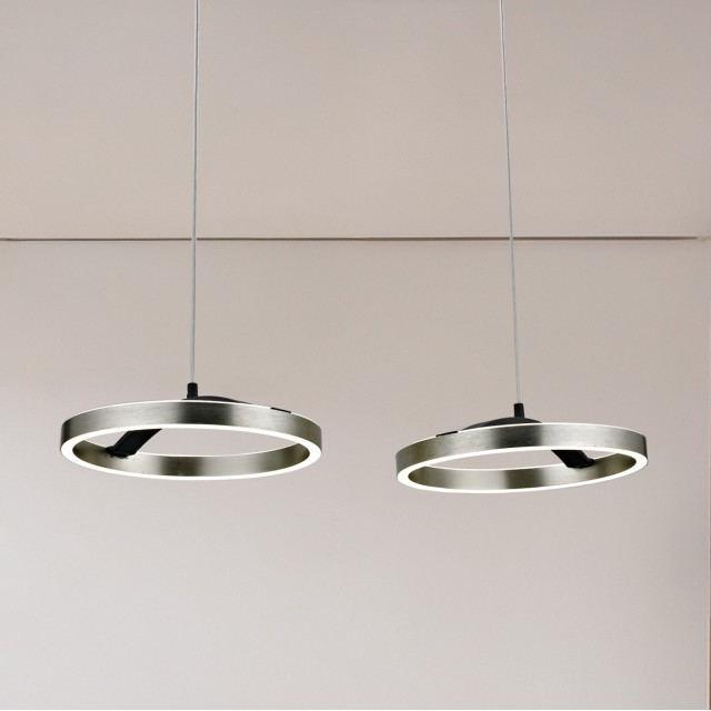 POWERTECH LED φωτιστικό οροφής HLL-0203, 42W, 4000K, 70x30x120cm, ασημί/μαύρο