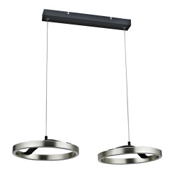 POWERTECH LED φωτιστικό οροφής HLL-0203, 42W, 4000K, 70x30x120cm, ασημί/μαύρο