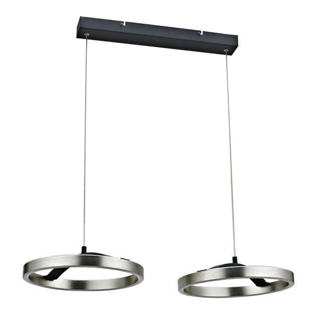 POWERTECH LED φωτιστικό οροφής HLL-0203, 42W, 4000K, 70x30x120cm, ασημί/μαύρο