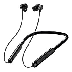 KAKUSIGA earphones KSC-1878 με μαγνήτη, Bluetooth, 10mm, 200mAh, μαύρα