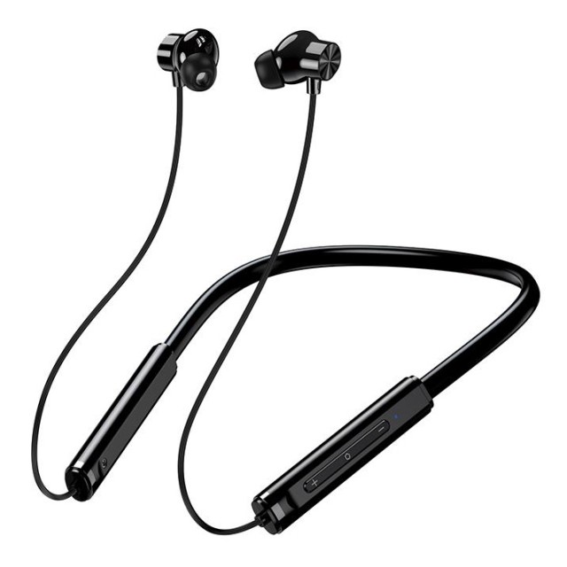 KAKUSIGA earphones KSC-1878 με μαγνήτη, Bluetooth, 10mm, 200mAh, μαύρα