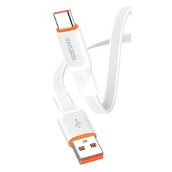 KAKUSIGA καλώδιο USB-C σε USB KSC-999, 5A, 480Mbps, flat, 1m, λευκό