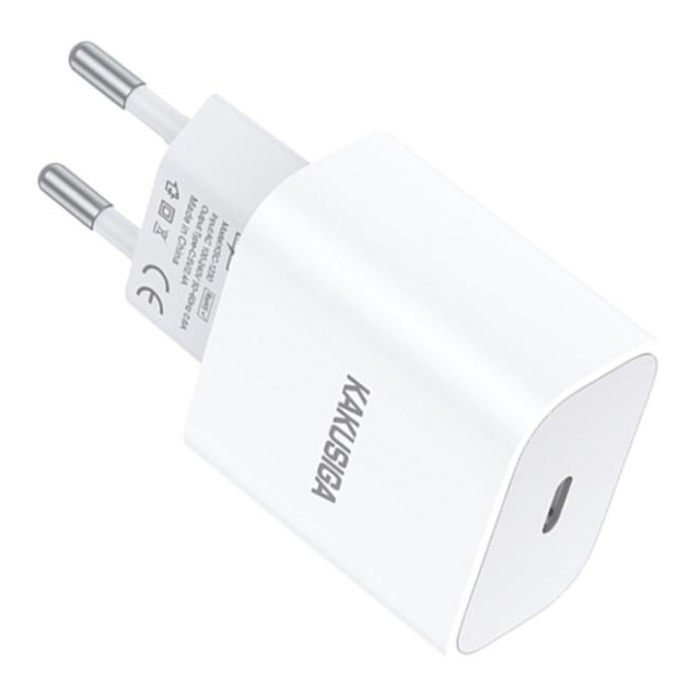 KAKUSIGA φορτιστής τοίχου KSC-1230, USB-C, 2.4A, λευκός
